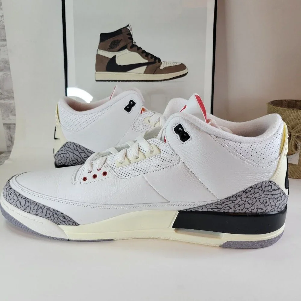 NIKE AIR JORDAN 3 RETRO WHITE CEMENT REIMAGINED DN3707-100 Men's Size 18